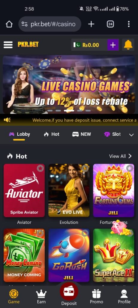PKRBET game