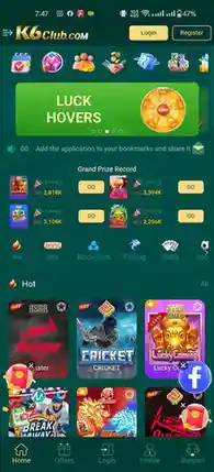 K6 Game dashboard interface screenshot